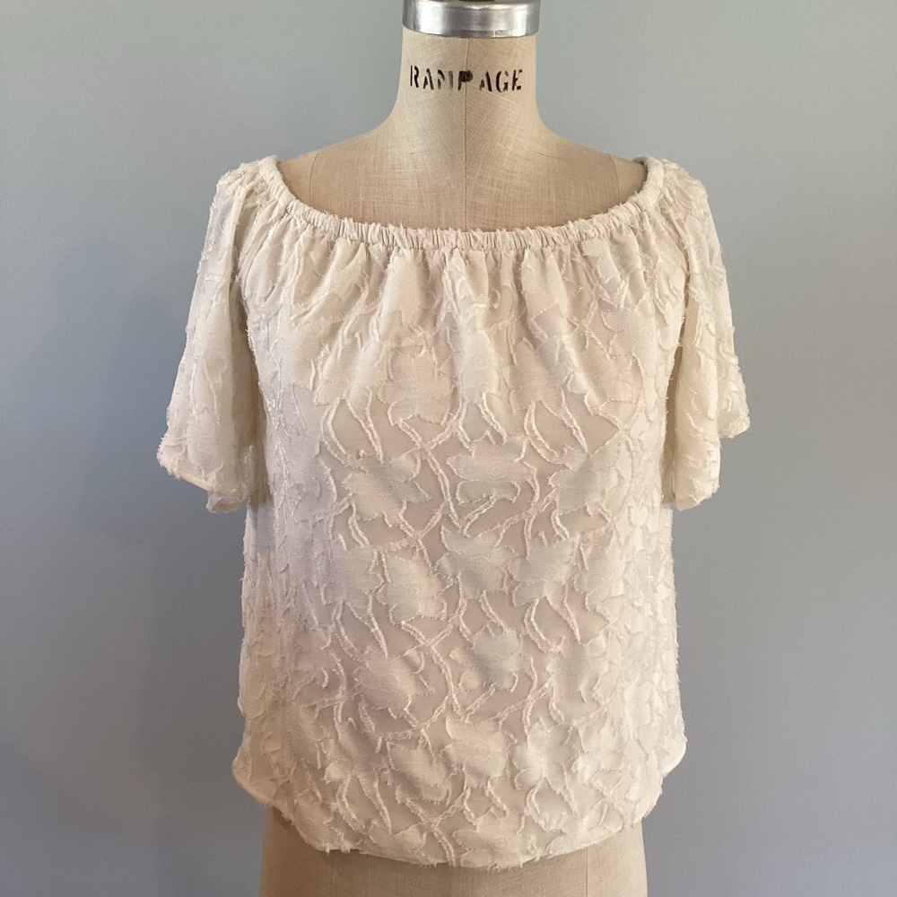 Banana Republic Ivory Top Xsmall